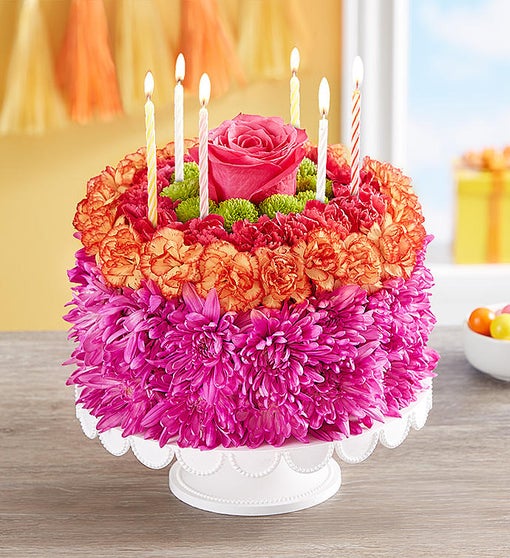 Torta Floral de Cumpleaños