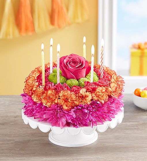 Torta Floral de Cumpleaños