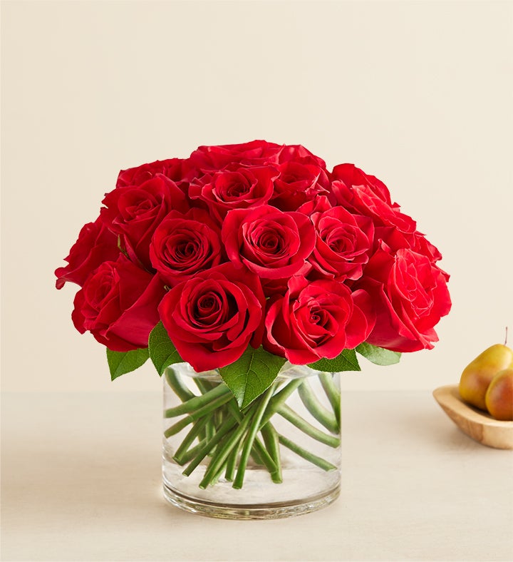 Rosas rojas contemporáneas