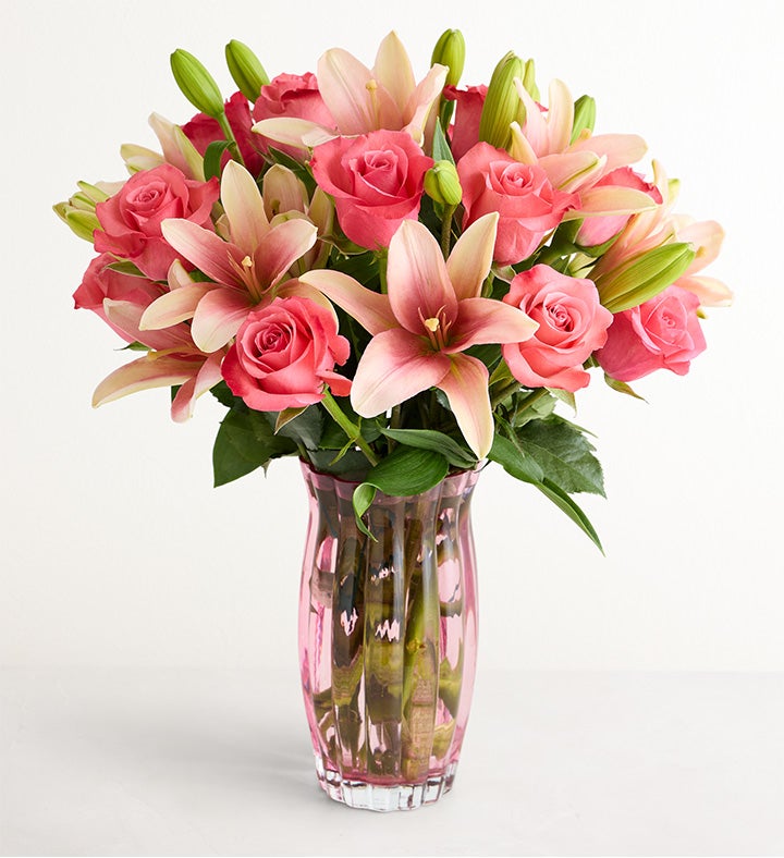 Ramo de Rosas Magníficas con Florero