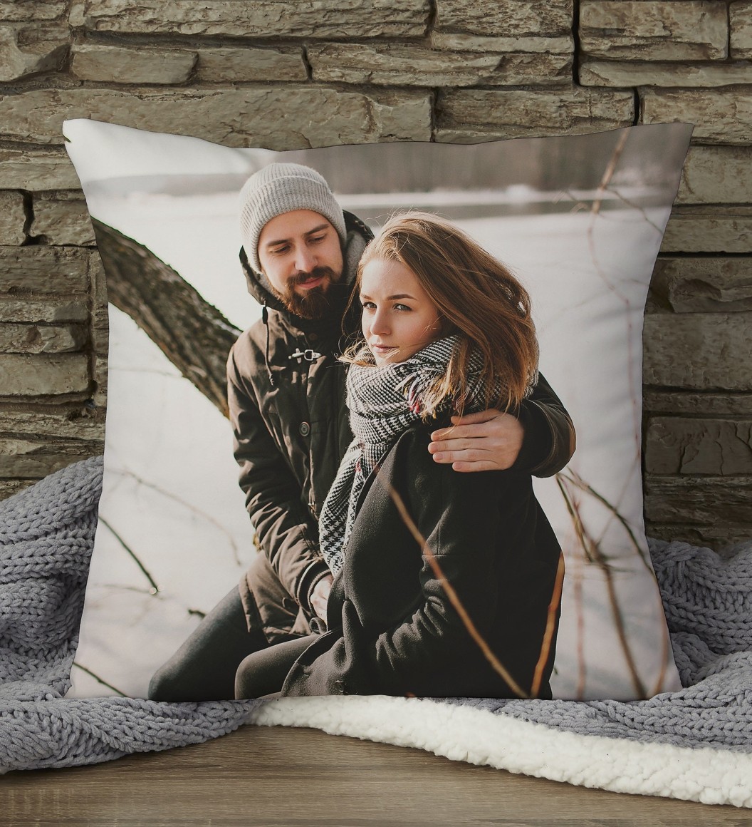 Romantic Photo Memories Personalized Throw Pillow