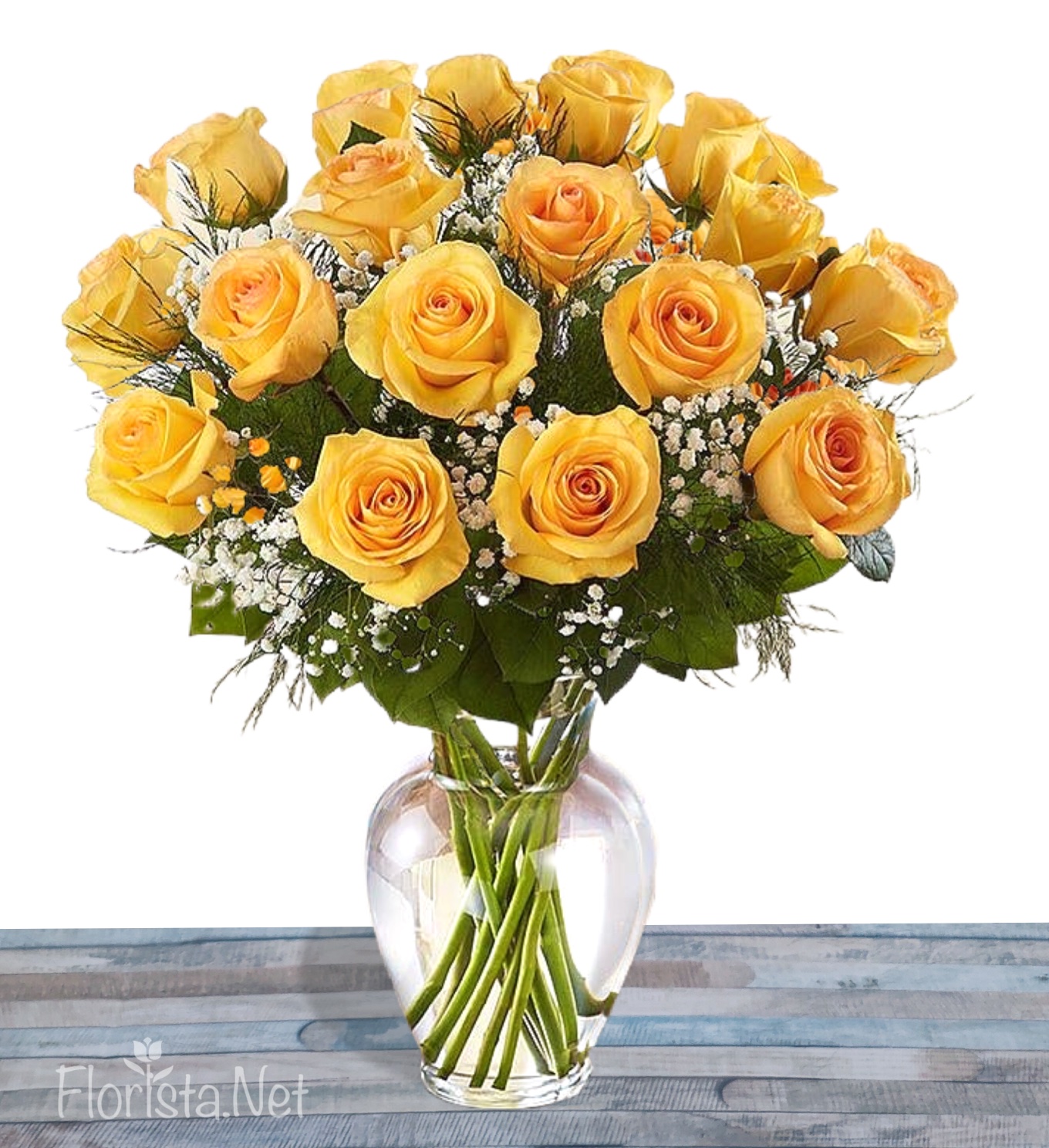 Rose Elegance™ Premium Long Stem Yellow Roses