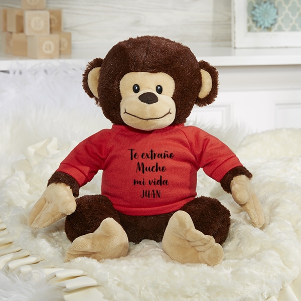 Mico de peluche personalizado