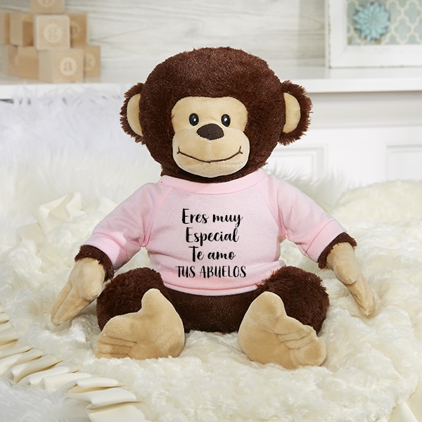 Mico de peluche personalizado