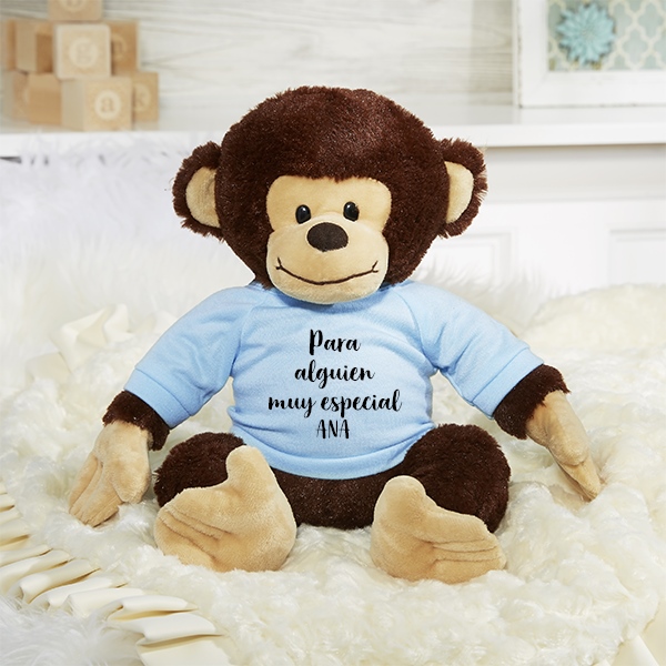 Mico de peluche personalizado