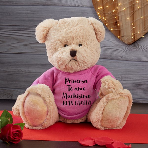 Oso de peluche personalizado