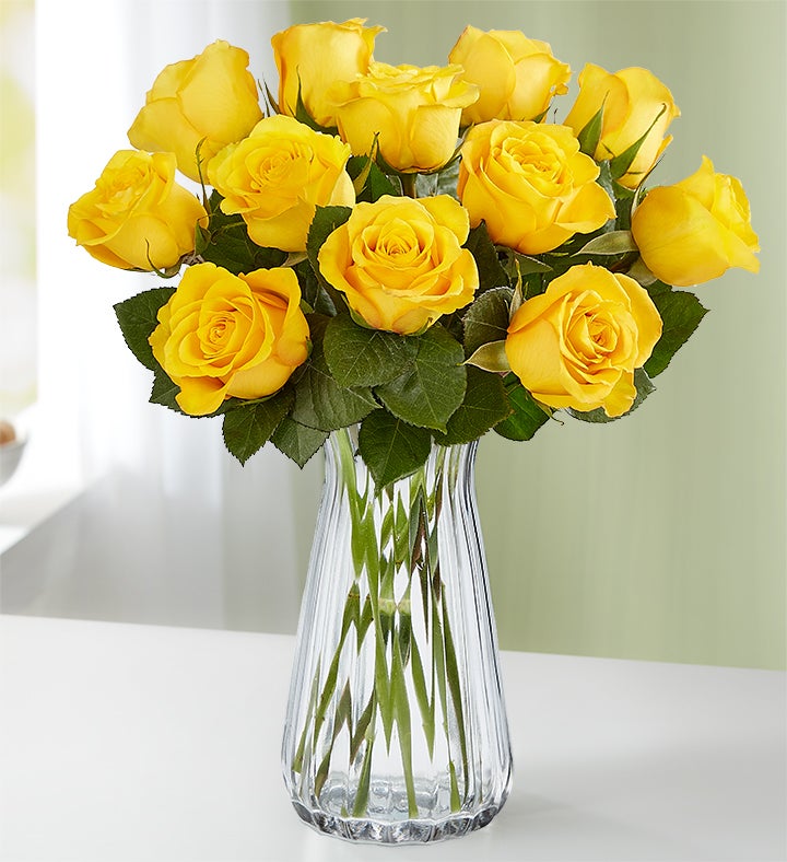 Rosas Amarillas 12–24 tallos